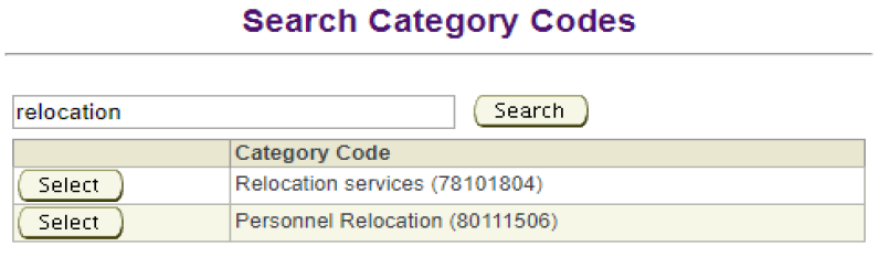 Category Code Search Image